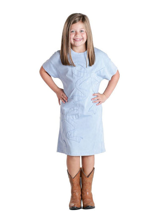 Youth Cutest Bows Dress in Blue