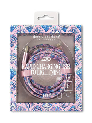 Charged Up 10 Foot USB To Lightning Charging Cable