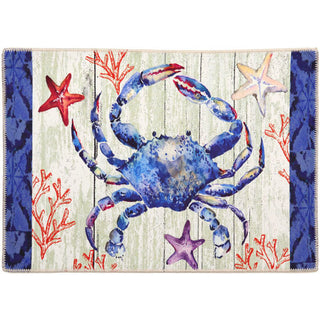 Chesapeake Blue Crab Machine Washable Olivia's Home™ Accent Rug
