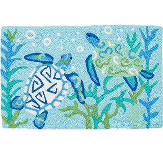 Colorful Sea Turtles Rug