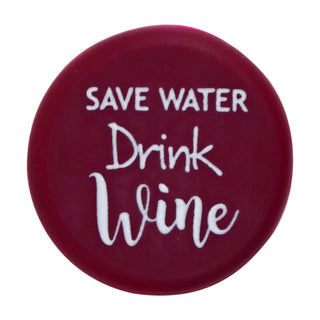 Slogan Cap - Burgundy - Save Water Drink Wine