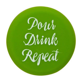 Slogan Cap - Green - Pour Drink Repeat