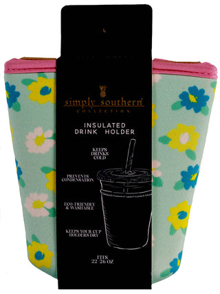 Drink sleeve in Flowers