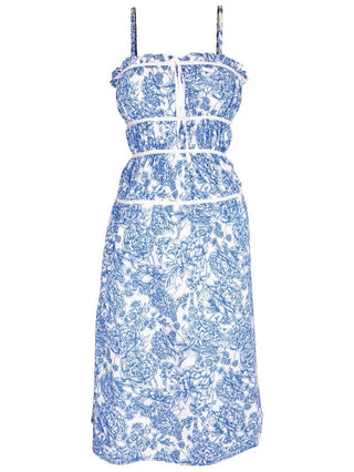 The Sun Is Shining Dress In Blue Vintage