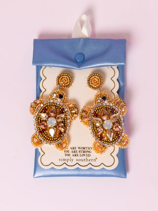 Turtle Time Beaded Earring