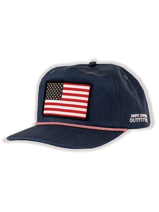 Embroidered Flag Men's Hat