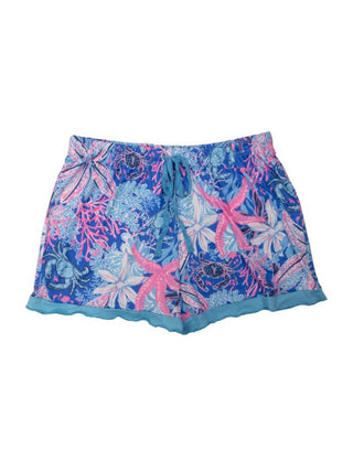 Cozy Cove Pajama Shorts In Reef