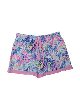 Cozy Cove Pajama Shorts In Watercolor