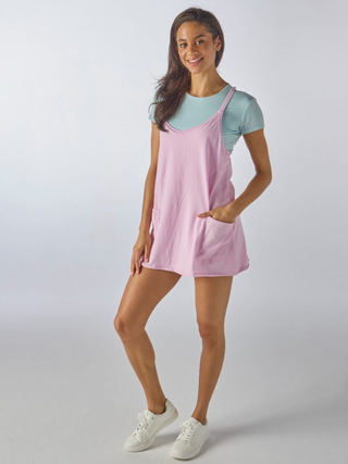 Can't Hardly Wait Romper In Blush