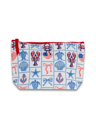 Close To You Travel Pouch in Lobster Patch