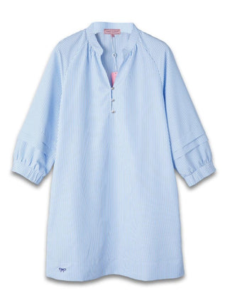 No Slack Dress in Blue Stripe