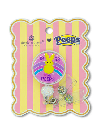 Love My Peeps Badge Reel Clip