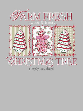 Farm Fresh Christmas Tree Hoodie In Heather Grey