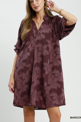 Might Be You Dress in Maroon