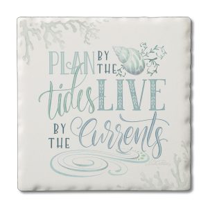 Plan By The Tides – Square Single Coaster
