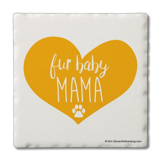Fur Baby Mama  – Square Single Coaster