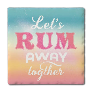 Rum Away – Square Single Tile Coaster