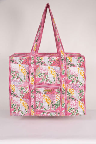 Don't Stop Running Tote in Quilt