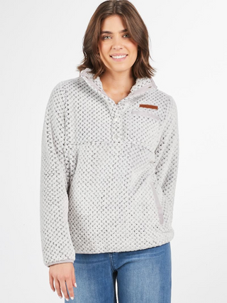 Cozy Dreams Pullover In Frost Gray