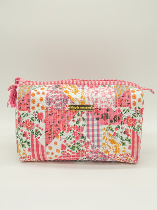 Always Ready Cosmetic Pouch in Multi Flower
