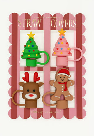 Sippin Around Holiday Straw Covers