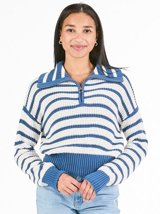 About That Time Sweater In Dark Blue