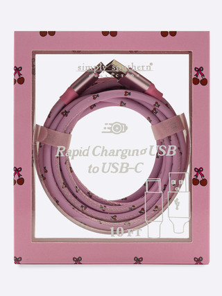 Away We Go 10 Foot USB To USB C Charging Cable