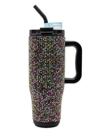 Sparkle All Day 40oz Tumbler in Black