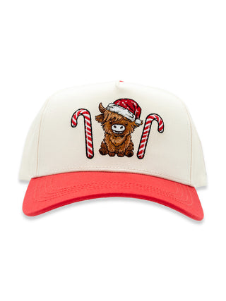 Highland Cow Christmas Hat