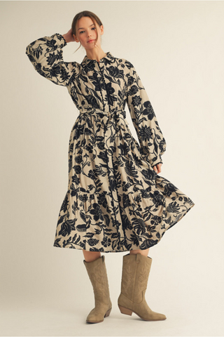 As Far As You Can See Dress In Oatmeal