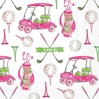 Rosanne Beck Girly Golf Paper Cocktail Napkins