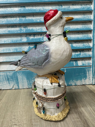 Resin Holiday Seagull w/Anchor