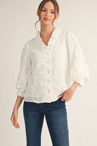 Work It Out Top in White