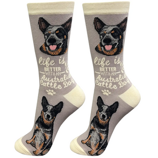 Australian Cattle Dog Crew Socks