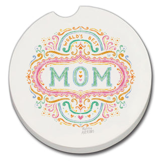 World's Best Mom Car Coaster