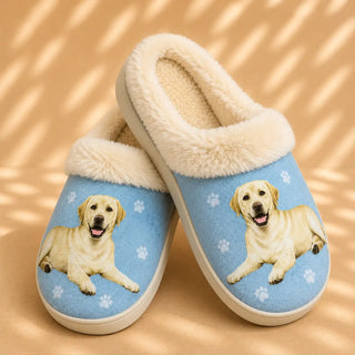 Yellow Labrador Slippers