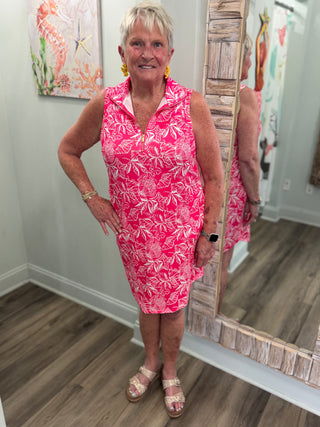 Make Your Move Dress in Hot Pink