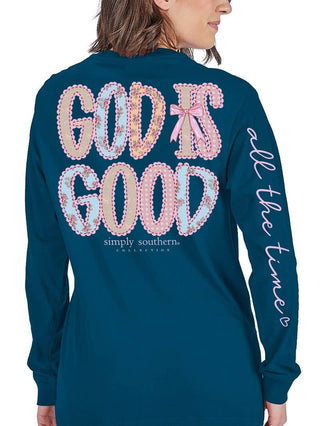 God Is Good Long Sleeve T-Shirt In Iceland