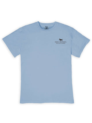Youth On The Hunt Short Sleeve T-Shirt In Faded Blue