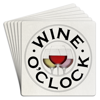 Bar Coaster Pack of 6| Wine o'clock
