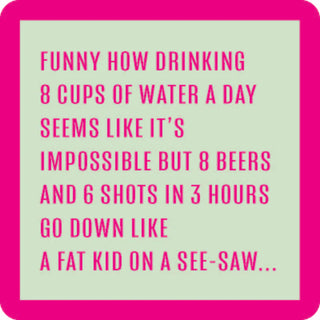 8 cups of water Coaster