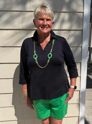 A Simple Life Top in Jet Black