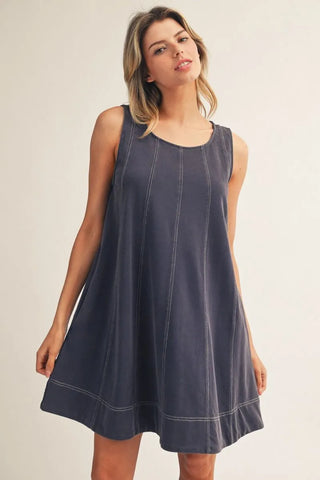 Say My Name Dress in Navy