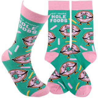 Eat More Hole Foods Socks