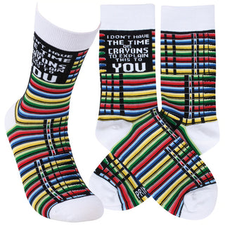 Don't Have Crayons Socks