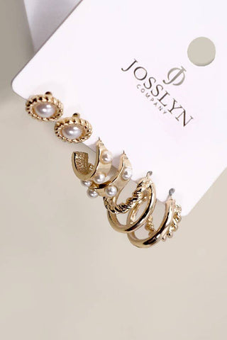 Pearl Friend Trio Earrings