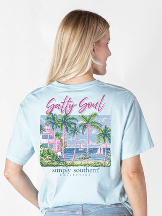 Salty Soul Short Sleeve T-Shirt in Ice