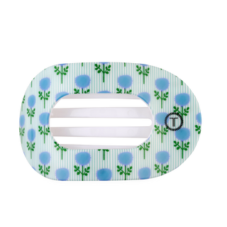 Blue Marigold | Large | Flat Round Hair Clip