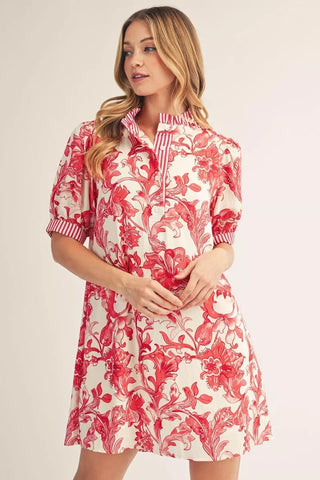 Around Your Heart Dress in Red