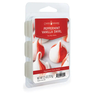 2.5 oz Wax Melt - Peppermint Vanilla Swirl